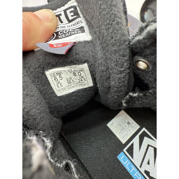 VANS Sk8-Hi DR MTE-2 Black Iguchi Blackout Womens Size 8 Waterproof Hiking Shoes - Picture 9 of 11